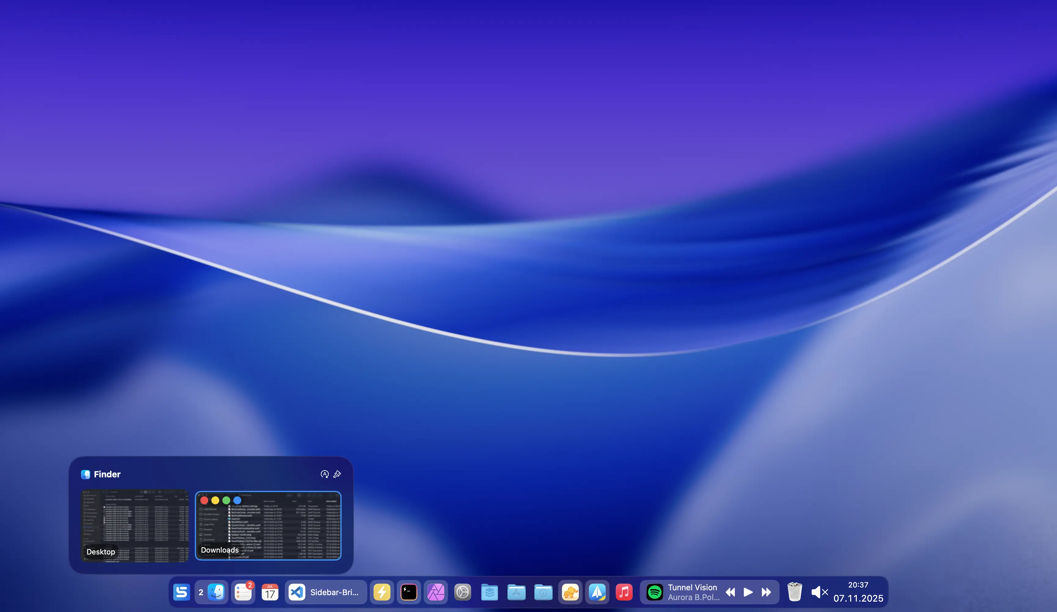 Application preview windows
